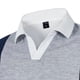 thumbnail image 4 of Ceisia Men's Polo Shirt | Slim Fit Short Sleeve Color Block Patchwork Stripe Polo | Breathable Wrinkle-resistant (Multiple Combinations) Gift, 4 of 4