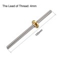 thumbnail image 2 of Uxcell Tornillo de 0.2'’ x0.08''x0.47'' con tuerca de cobre para impresora 3D tono plateado 1pcs 5.91" x 0.08" x 0.16" 2, 2 of 5
