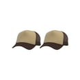 thumbnail image 1 of Top Headwear Men's Blank Rope Trucker Foam Mesh Plain Khaki/Brown, 1 of 2