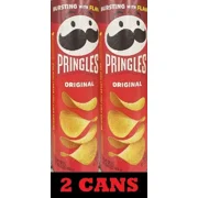 2x Pringles ORIGINAL Flavored Potato Chips Snack Crisps 5.2 oz - 2 CANS