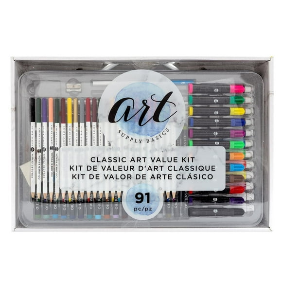 American Crafts Art Supply Basics 91-Pc Art kit, ART KIT 91PC