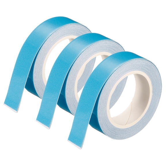 Uxcell 9.8 ft x 0.5 inch Luminous Sticker Glow in the Dark Tape for Night Decorations Blue 3 Pack