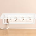 thumbnail image 2 of Milisten Practical Four-position Socket Waterproof Cover Adhesive Wall Outlet Protector Power Switch Dust Cover, 2 of 6