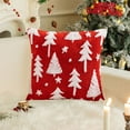 thumbnail image 2 of Nmdmisc Christmas Pillow Covers 18x18,Christmas Decorations Velvet Throw Pillow Cases Soft Plush Faux Fur Wool Pillow Covers Winter Holiday Decor for Sofa Living Room (Red,Christmas Tree), 2 of 6