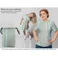 thumbnail image 7 of oneOone Velvet Aquamarine Green Fabric Stripes Quilting Supplies Print Sewing Fabric By The Yard 58 Inch Wide-93, 7 of 7