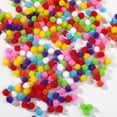 thumbnail image 2 of relayinert 300x Craft Pom Poms Bundle Assorted Fuzzy Pompoms For DIY Fun Handmade Assorted Fuzzy Pompoms Balls red black 10mm 1Set, 2 of 6