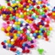thumbnail image 2 of Pompones artesanales vibrantes Bearachild 300 unids/set hechos a mano duraderos y confiables blanco negro 10mm, 2 of 6