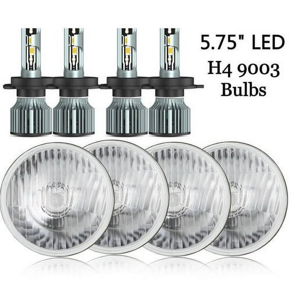 for Chevrolet Caprice 1966-1976 5.75" 5-3/4"LED Headlights Hi/Lo Beam white 4PCS