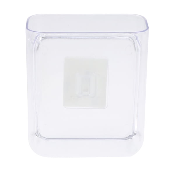 Shisuyan Wall Mount Self Adhesive Storage Box Universal Air Conditioner Holder Wall Storage Case Home Hanging Organizer (Transparency)