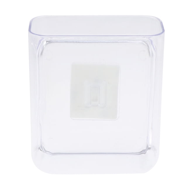 Miangastore Wall Mount Self Adhesive Storage Box Universal Air Conditioner Holder Wall Storage Case Home Hanging Organizer (Transparency)