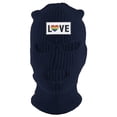thumbnail image 1 of Gravity Threads Love Rainbow Heart 3-Hole Ski Mask - Navy, 1 of 2