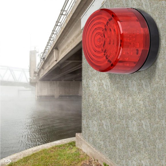 Warning Light, Flame-Retardant  12/24V DC Beacon Light, Supermarket For Office Hotel Hospital
