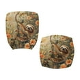 thumbnail image 4 of SCRAWLGOD Sloth Daisy Butterfly Tree Non-Slip Computer Office Chair Cover Elastic Comfortable Desk Chair Cover Easy to Install Breathable Swivel Chair Slipcover, 2 Pieces, 4 of 7