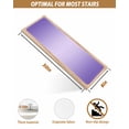 thumbnail image 4 of Stair Treads for Wooden Steps, Purple Ombre Peel and Stick Stair Treads with Reusable Adhesive, Modern Gradient Abstract Art Non Slip Indoor Stairs Runner Rugs Mats for Elders Dogs 8"x30" 7PCS, 4 of 7