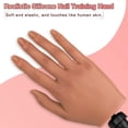 thumbnail image 2 of Mano de práctica para uñas acrílicas, mano de práctica de uñas de silicona con soporte, mano falsa flexible para práctica de uñas, maniquí de mano de entrenamiento de uñas para principiantes, tecnolog, 2 of 5