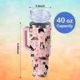 thumbnail image 2 of 40oz Australian Shepherd Tumbler with Handle and Straw,Cute Dog Stainless Steel Insulated Cup with Lid and Straw,Travel Coffee Mug Water Bottle,Birthday Mothers Day Gifts for Women Men Animal Lovers, 2 of 6