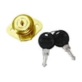 thumbnail image 1 of Cerradura para Mueble Dexter Cilindro Teclas de Óvalo Laton 6843, 1 of 1
