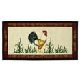 thumbnail image 3 of Kashi Home Kitchen Rug, Printed Area Rug, Durable Floor, Door Mat, Farmhouse Non-Slip Carpet Latex Backing Beautiful Design, Dot Rooster 20x40 Rectangle, 3 of 3