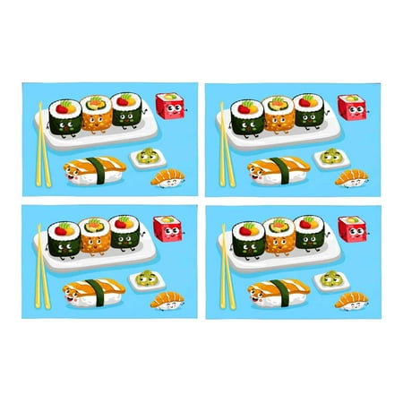 Mkhert Funny Cartoon Sushi Emoji Cute Emoticon Face Of Japanese