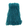 thumbnail image 4 of Mardi Gras Krewe Turquoise Blue Mardi Gras Beads, 33 Inch, 72 Necklaces - 6 Dozen, 4 of 7