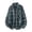 Blue, variant on Gamivast Plaid Shirts for Men-Oversized Long Sleeve Button Down Shirt with Pockets Fall Collared Flannel Shirts Fall Jackets Hot Pink XL