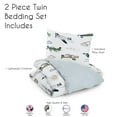 thumbnail image 4 of Sweet Jojo Designs Airplane Green and Blue Boy Twin Bed Comforter 2 Piece Bedding Set, 4 of 5