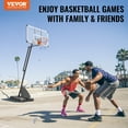 thumbnail image 3 of VEVOR Basketball Hoop, 7.6-10 ft Adjustable Height Portable Backboard System, 54 inch Basketball Hoop & Goal, Kids & Adults Basketball Set with Wheels, Stand, and Fillable Base, for Outdoor/Indoor, 3 of 9