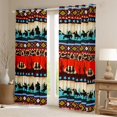 thumbnail image 2 of Castle Fairy Female Men Women Western Cowboy Black Out Curtains,Tribal Aztec Curtains Pack of 2 (42x63 Each),Lodge Cabin Bedroom Curtains,Luxury Bedroom Decor, 2 of 6