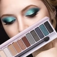 thumbnail image 2 of Paleta de sombras de ojos HUOGUO, 12 colores, sin manchas, mate, nacarada, 2 of 2