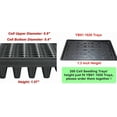 thumbnail image 3 of Cell - Thick Durable Flats Vegetable Fruit Seeds Seedling Plastic Plug Farmer Nursery Trays Roots, 3 of 6