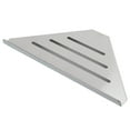 thumbnail image 3 of Bathroom Corner Shelf, Efficient Storage Simple Operation Triangular Shape Corner Shower Shelf Single Layer Punching  For Home, 3 of 8