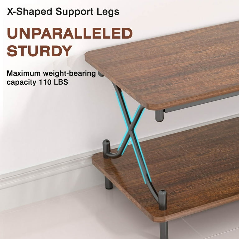 【VERCCHlO】ヴェルッキオ ローテーブル VECELO Wooden Multi-Purpose Coffee Table with Storage Shelf, X