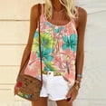 thumbnail image 2 of CYMMPU Clothing for Women Tank Top Printed Spaghetti Strap Loose Camisole Flowy Camis Sleeveless Pleated Tunic Tops Summer Vest Top, 2 of 5