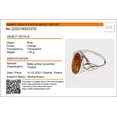 thumbnail image 3 of Sterling Silver and Baltic Honey Amber Ring "Alani", 3 of 6