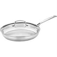 thumbnail image 2 of Cuisinart Chef's Classic Stainless Steel 12" Skillet with Glass Cover, 2 of 7