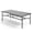 83" x 39", variant on Sophia & William Metal 60" x 60" Patio Outdoor Square Dining Table for 8, Black
