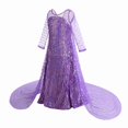 thumbnail image 2 of Girls Princess Dress Deluxe Queen Dress Up Kids Halloween Christmas Party Costumes Outfit Set for Birthday Cosplay, 2 of 5