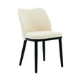 thumbnail image 3 of Home Upholstered Dining Chairs Set of 2, Modern Kitchen Side Chairs with Padded Seat, Back and Wooden Legs for Dining Room, Kitchen, Restaurant, 3 of 9