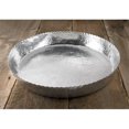 thumbnail image 2 of homeroots kitchen & dining 388574 Round Silver Hammered Tray, 2 of 3