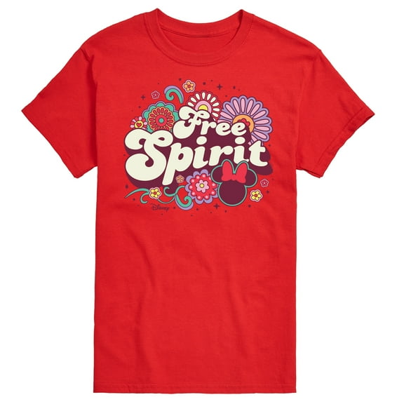 Disney - Mickey & Friends - Minnie Mouse - Free Spirit - Flowers Blooming - Men's Short Sleeve Graphic T-Shirt