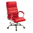 thumbnail image 1 of Chaise de Direction avec Siège Épais Rembourré en Similicuir Rouge, 1 of 5