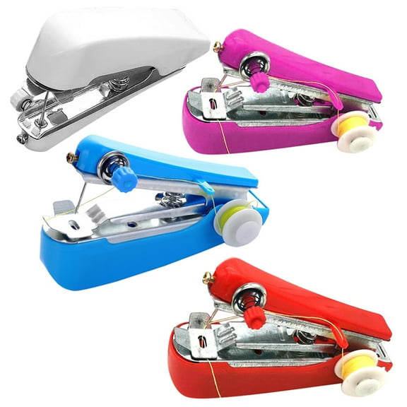 KAKOWELY 4Pcs White Portable Sewing Machine for Travel and Household Use