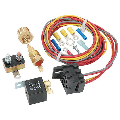 JEGS 10560 Single Fan Wiring Harness & Relay Kit Includes Walmart