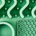 thumbnail image 3 of Vibrant Life Silicone Slow Feeder Compartment Pet Mat, Sage Green, 12" x 8", 3 of 5