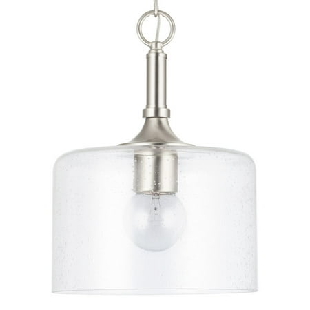 

Capital Lighting 339311 Carter 1 Light 10 Wide Mini Pendant - Nickel