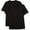 BLACK, variant on Big and Tall Essentials by DXL Men's Short-Sleeve Crewneck T-Shirt, Black, 2XL, Pack of 2