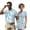 Blue Golf, variant on Dragonfly Floral Couple Matching Outfit Mens Golf Shirts Size M Short Sleeve Quick Dry Collared Summer Athletic Tops and Womens Short Sleeve Golf Dress with Shorts Pockets
