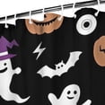 thumbnail image 3 of Halloween Ghost Pumpkin Pattern Shower Curtain 84"x72" ,Bathroom Decorative Shower Curtains Set with 12 Hooks,Modern Waterproof Washable Shower Curtain, 3 of 6