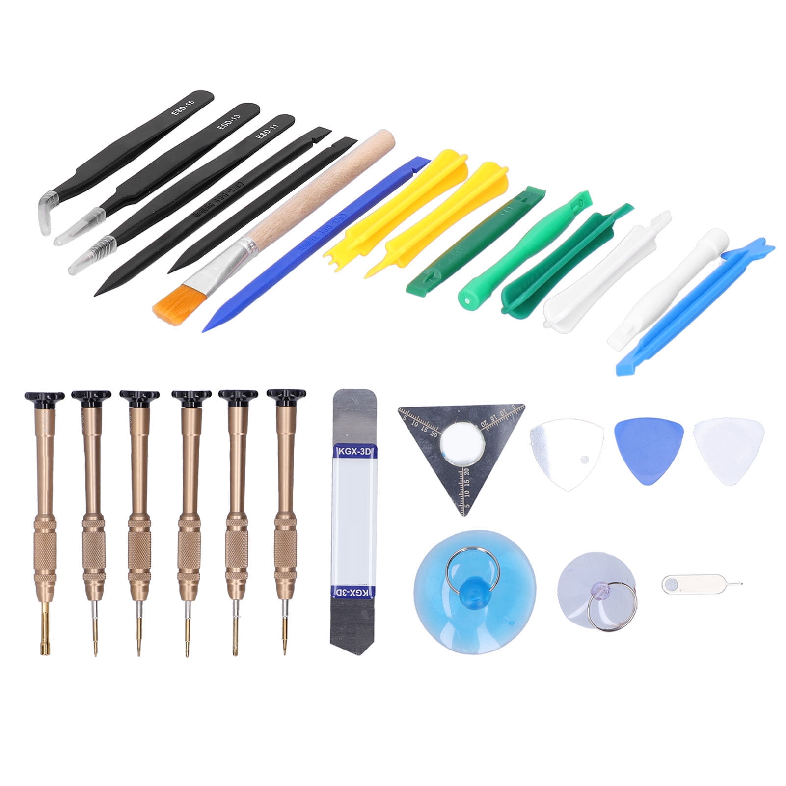 BIMZUC Mobile Phone 30 in 1 Disassembly Tool Kit Screwdriver Repair Tool Set for Smartphones (8.66 inches / 22 cm)
