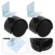 thumbnail image 4 of 12 ruedas giratorias en forma de L, de repuesto para muebles (con freno), 4 of 6